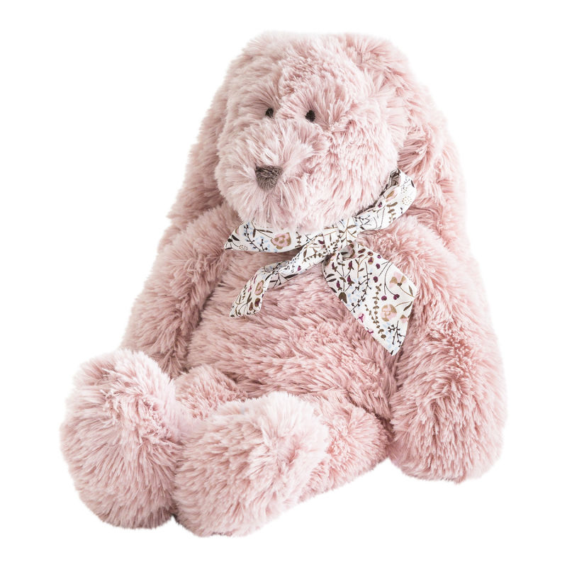  - flo lapin - peluche l rose 30 cm 